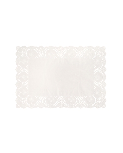 Blondas Mantel Individual Blanco Papel