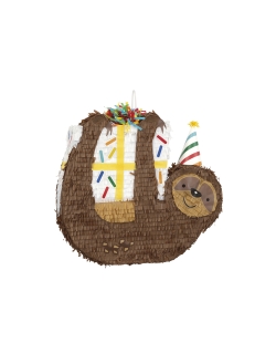 Piñata Plana Forma Perezoso 46X42cm