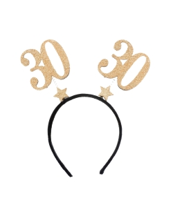 Diademas Numero 30 Oro 21X25cm Plastico ***OFERTA DTO NO ACUMULABLE