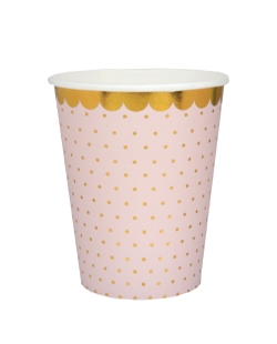 Vasos Puntos Rosa 7.8 X 9.7cm 27cl Carton ***OFERTA DTO NO ACUMULABLE