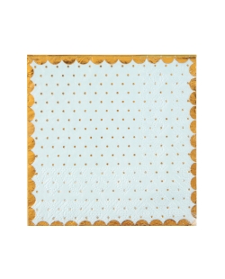 Servilletas Puntos Azul Pastel 25 X 25cm Papel 3 Capas ***OFERTA DTO NO ACUMULABLE