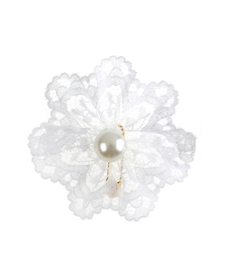 Deco Flor Lazo Blanco 4cm Poliester ***OFERTA DTO NO ACUMULABLE