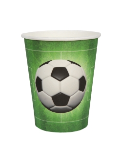 Vasos Futbol Verde 7.8X9.7cm 27cl Carton ***OFERTA DTO NO ACUMULABLE
