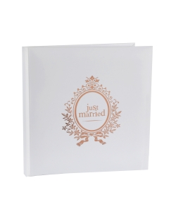 Libro Firmas Just Married Rosa 24X24cm 20Pag. Papel ***OFERTA DTO NO ACUMULABLE