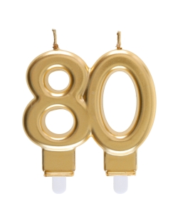 Vela Oro Numero 80 7.5X9cm Parafina Y Plastico ***OFERTA DTO NO ACUMULABLE