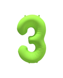 Rm Forma Numero 3 Verde Neon 86X70cm ***OFERTA DTO NO ACUMULABLE
