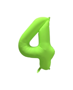 Rm Forma Numero 4 Verde Neon 86X70cm ***OFERTA DTO NO ACUMULABLE