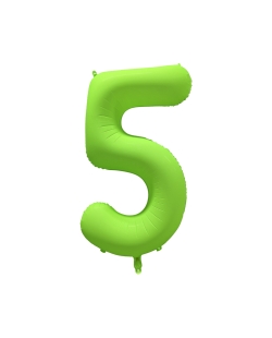Rm Forma Numero 5 Verde Neon 86X70cm ***OFERTA DTO NO ACUMULABLE