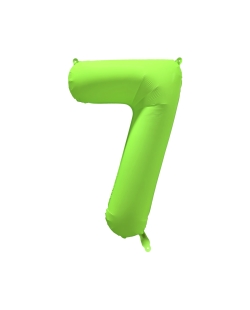Rm Forma Numero 7 Verde Neon 86X70cm ***OFERTA DTO NO ACUMULABLE