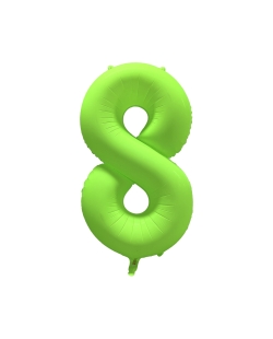 Rm Forma Numero 8 Verde Neon 86X70cm ***OFERTA DTO NO ACUMULABLE