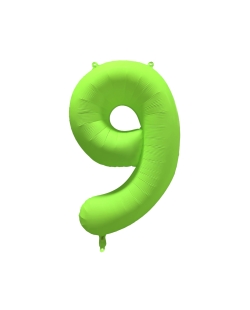 Rm Forma Numero 9 Verde Neon 86X70cm ***OFERTA DTO NO ACUMULABLE