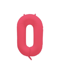 Rm Forma Numero 0 Rojo Neon 86X70cm ***OFERTA DTO NO ACUMULABLE