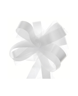 Lazo Facil Tul Blanco 5cm Poliprop. Y Poliester ***OFERTA DTO NO ACUMULABLE