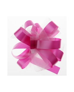 Lazo Facil Tul Fucsia 5cm Poliprop. Y Poliester ***OFERTA DTO NO ACUMULABLE
