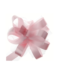Lazo Facil Tul Rosa 5cm Poliprop. Y Poliester ***OFERTA DTO NO ACUMULABLE