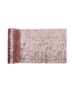 Camino Mesa Lentejuelas Rosa 19cm X 3m Poliester ***OFERTA DTO NO ACUMULABLE