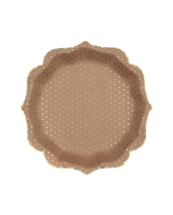 Platos Puntos Kraft 21X21cm Carton ***OFERTA DTO NO ACUMULABLE