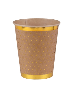 Vasos Puntos Kraft 7.8X9.7cm 27cl Carton ***OFERTA DTO NO ACUMULABLE
