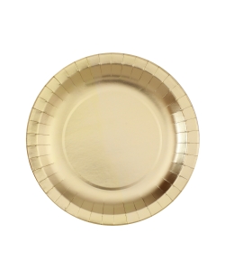 Plato Mtl Oro 26cm Carton ***OFERTA DTO NO ACUMULABLE