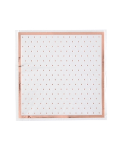 Servilletas Puntos Blanco 33X33cm Papel 3 Capas ***OFERTA DTO NO ACUMULABLE