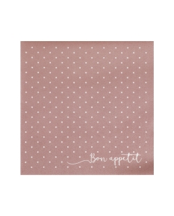 Servilletas Airlaid puntos Oro Rosado 40x40cm Airlaid 65 gr/m2 ***OFERTA DTO NO ACUMULABLE