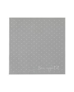 Servilletas Airlaid puntos Plata 40x40cm Airlaid 65 gr/m2 ***OFERTA DTO NO ACUMULABLE