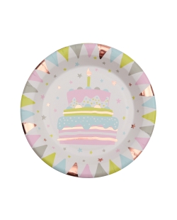 Platos Pastel 22.5cm Carton ***OFERTA DTO NO ACUMULABLE