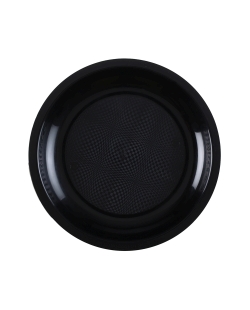 Plato Reutilizable 22cm Negro Polipropileno ***OFERTA DTO NO ACUMULABLE