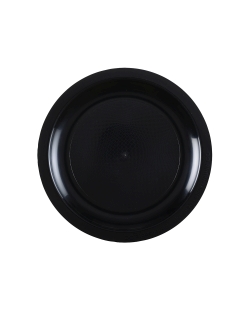 Plato Reutilizable 18cm Negro Polipropileno ***OFERTA DTO NO ACUMULABLE