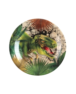 Platos Dinosaurio 22.5cm Carton ***OFERTA DTO NO ACUMULABLE