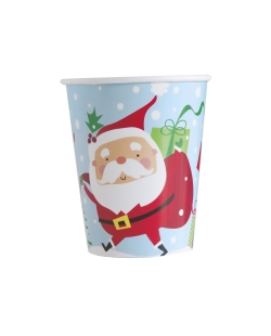 Vasos 266ml Santa Color Carton