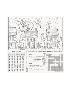 Manteles Para Colorear Navidad