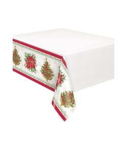 Mantel Plastico Flor Pascua 137 X 213cm