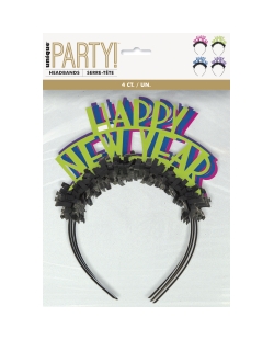 Diademas H. New Year Neon Surtidas