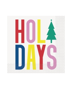 Servilletas 33X33cm Holidays Navidad Color