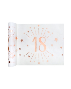 Camino Mesa Numero 18 Rosa 30cm X 5m Tejido No Tejido Poliester ***OFERTA DTO NO ACUMULABLE