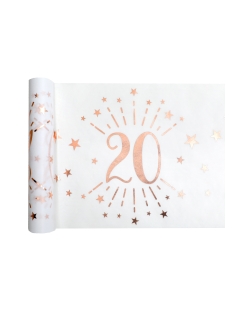 Camino Mesa Numero 20 Rosa 30cm X 5m Tejido No Tejido Poliester ***OFERTA DTO NO ACUMULABLE