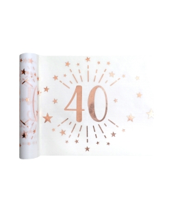 Camino Mesa Numero 40 Rosa 30cm X 5m Tejido No Tejido Poliester ***OFERTA DTO NO ACUMULABLE