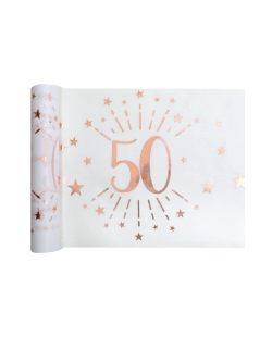 Camino Mesa Numero 50 Rosa 30cm X 5m Tejido No Tejido Poliester ***OFERTA DTO NO ACUMULABLE