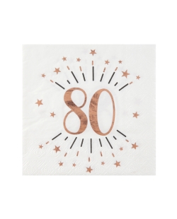 Servilletas Numero 80 Rosa 33X33cm Papel 3 Capas ***OFERTA DTO NO ACUMULABLE