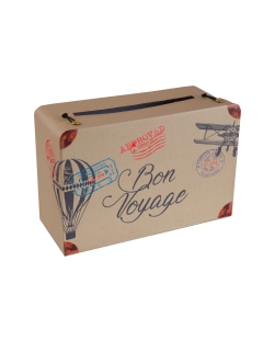 Hucha Que Tengas Buen Viaje Multicolor 24 X 16 X 10cm Carton ***OFERTA DTO NO ACUMULABLE