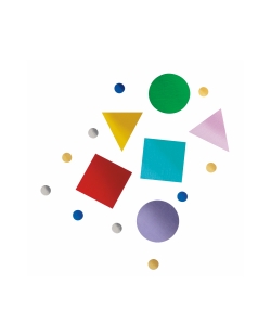 Confeti Formas Geometricas Primarias Foil 56,7gr