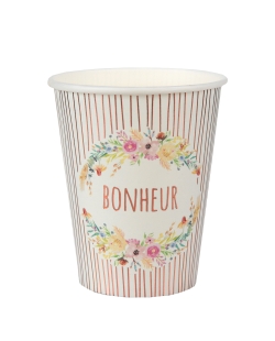 Vasos Boda Floral 7.8 X 9.7cm 27clcarton ***OFERTA DTO NO ACUMULABLE