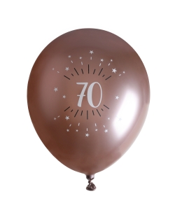 Globos Latex Rosa Mtl Numero 70 30cm Latex ***OFERTA DTO NO ACUMULABLE