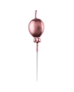 Vela Forma Globo Rosa 2 X 7.5cm X Parafina Y Plastico ***OFERTA DTO NO ACUMULABLE