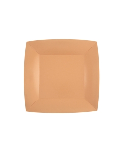 Platos cuadrado peque&ntilde;o Coral 18x18cm fibra natural 290gr/m2 ***OFERTA DTO NO ACUMULABLE