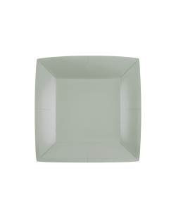 Platos cuadrado peque&ntilde;o Gris Antracita 18x18cm fibra natural 290gr/m2 ***OFERTA DTO NO ACUMULABLE