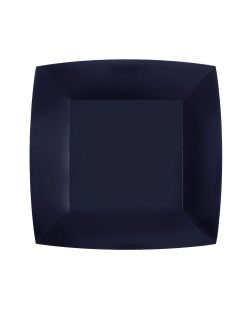 Platos cuadrado grande Azul Marino 23x23cm fibra natural 290gr/m2 ***OFERTA DTO NO ACUMULABLE