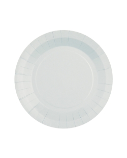 Platos redondo grande Gris Perla 22.5cm fibra natural 290gr/m2 ***OFERTA DTO NO ACUMULABLE