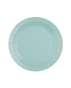 Platos redondo grande Azul Claro 22.5cm fibra natural 290gr/m2 ***OFERTA DTO NO ACUMULABLE
